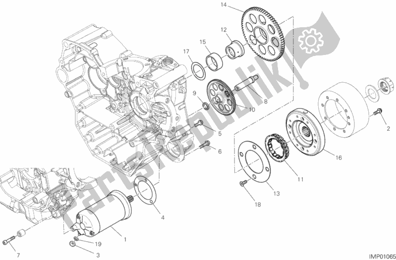 Todas as partes de Partida Elétrica E Ignição do Ducati Supersport S 937 2018